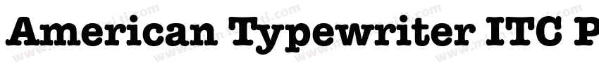 American Typewriter ITC Pro Medium字体转换